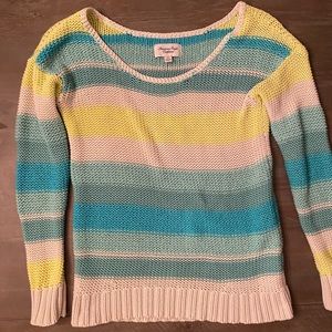 American Eagle color block sweater